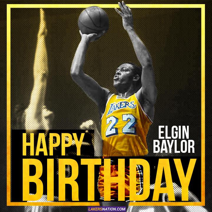 Happy Birthday, Elgin Baylor!
 