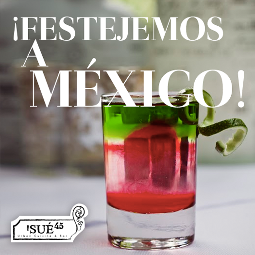sue45mx's tweet photo. Ya sea con un coctel o con nuestro nuevo menú, nosotros festejamos a México. ¡Acompáñanos! http://t.co/sfdUI1C3NZ