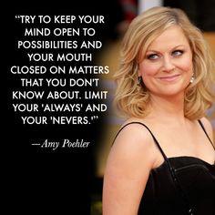 Happy Birthday to the very smart, talented, beautiful, and hilarious Amy Poehler. You inspire me so much. 