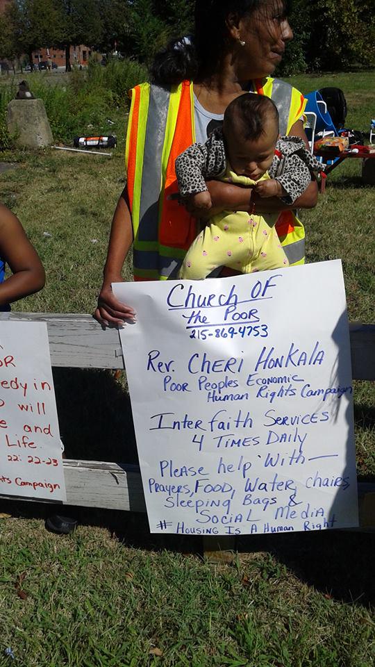 Join the Church of the Poor @ American + Cumberland, leading up to and during the Pope's visit #housingisahumanright