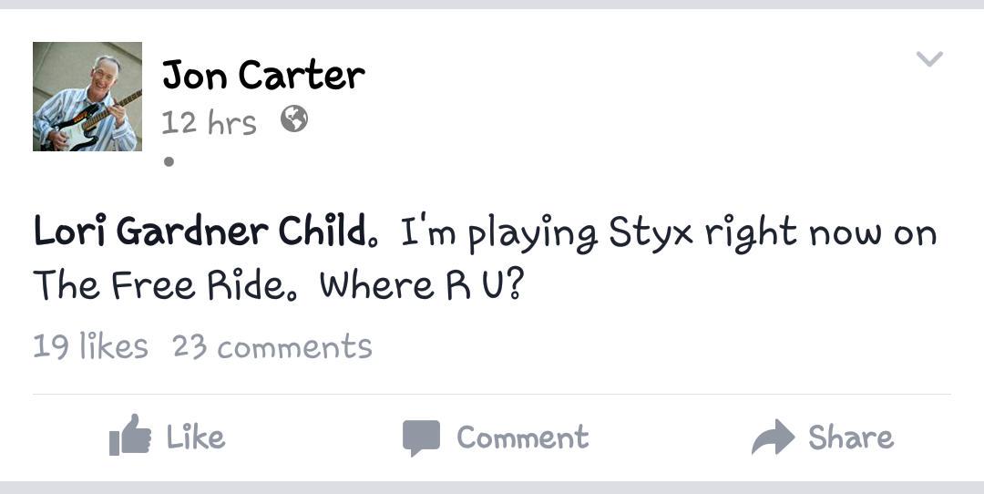 SoccerLori's tweet photo. Think it's a bad sign when the local morning DJ tags me on fb when playing @STYXtheBand on the radio? #styxfan http://t.co/WRNJ9MnVH7