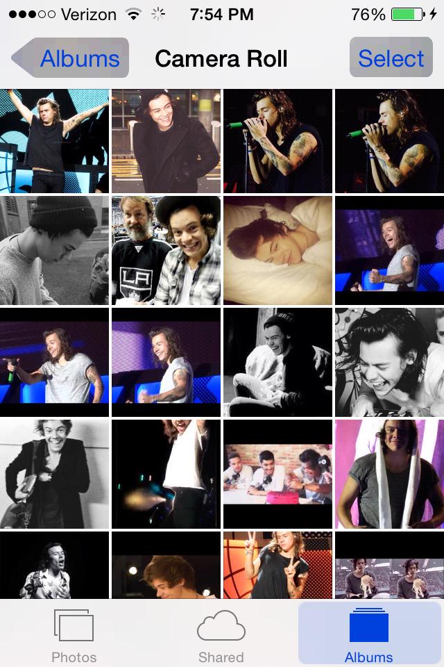 idekwhygrayson_'s tweet photo. LITERALLY MY ENTIRE CAMERA ROLL IS HARRY STYLES NOTHING ELSE HAHA IM NOT OKAY #Harryaf http://t.co/gEFFnFRy77