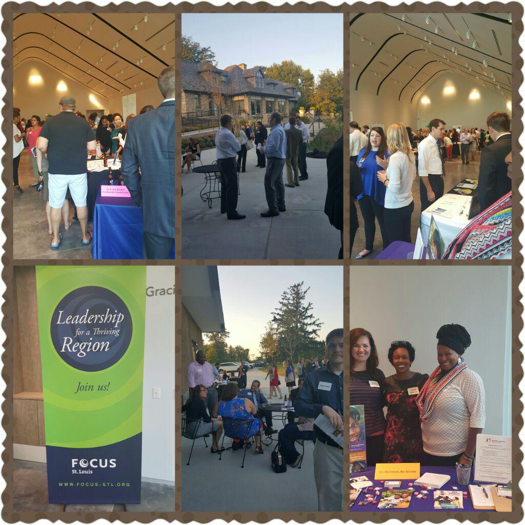 FOCUSstl's tweet photo. RT @Funnylady16: Having a great time &amp; meeting some awesome people at the #ConnectWithSTL Happy Hour  @BBBSEMO http://t.co/lSfWnHhYwe