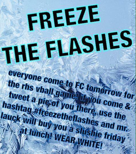 Varsity starts @ 6:30 tomorrow :-)