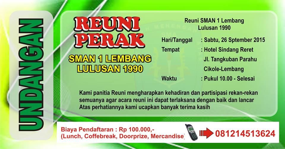 Reuni Perak SMAN 1 Lembang Angkatan 1990 Cc:<a href="/InfoLembang_/">Info Lembang ®</a> <a href="/infobandung/">infobandung</a> <a href="/galamedianews/">galamedianews</a> <a href="/haninoursLBG/">Haninours Lembang</a>