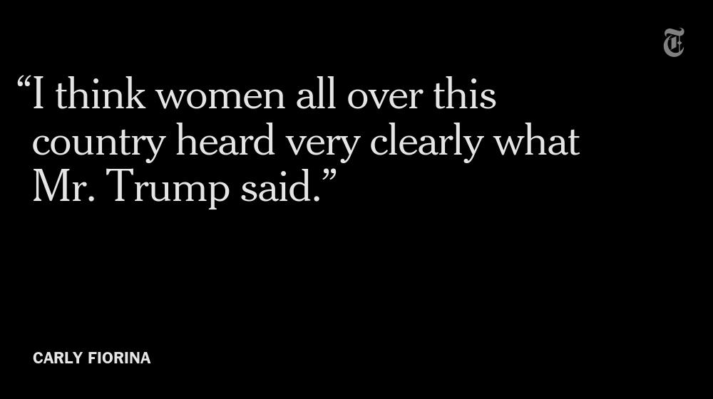 Carly Fiorina's #GOPDebate response to Trump's comments on her appearance: nyti.ms/1ixzj3I