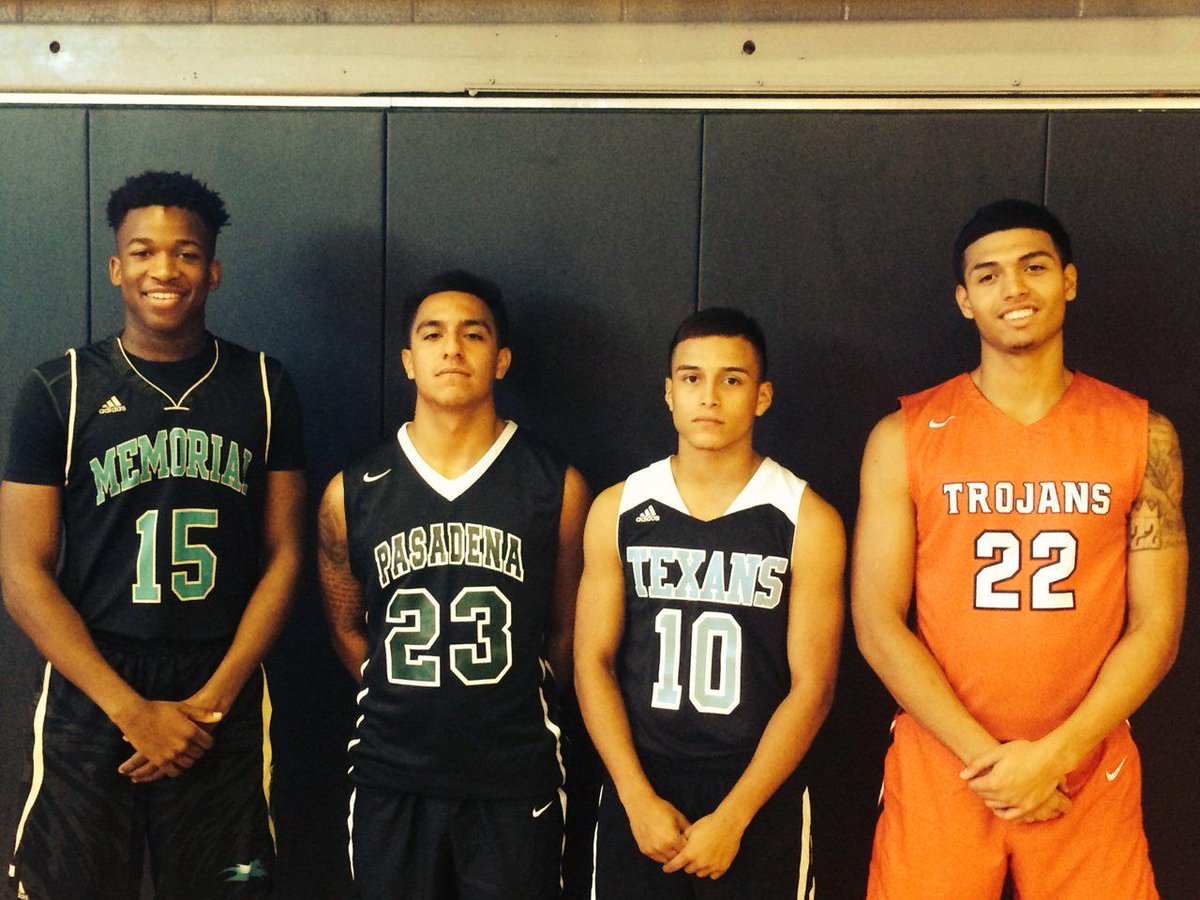 SoHoBasketball's tweet photo. Pasadena ISD's finest Tez, Robert, JJ &amp; Nick at the HABCA photo shoot http://t.co/gtyZxm80Nn