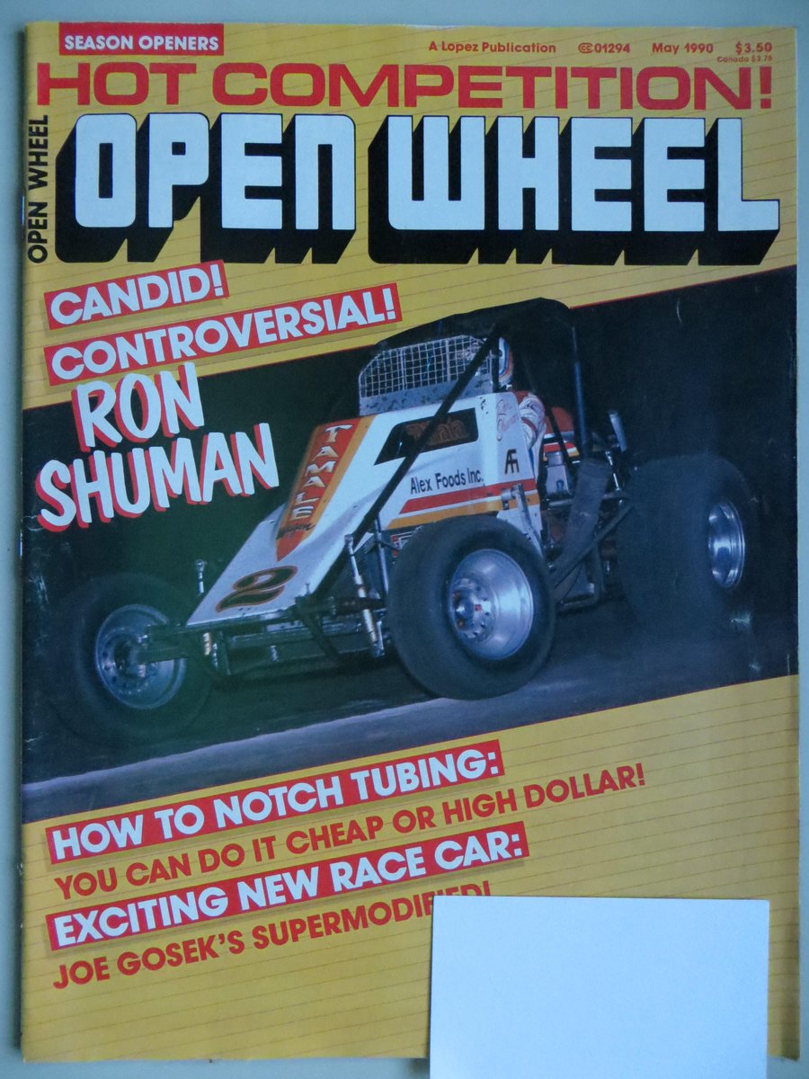 Vintage Sprint Cars On Twitter Ron Shuman Behind The Wheel Of The 2 Tamale Car On The Cover Of The May 1990 Open Wheel Magazine Openwheelwednesday Http T Co Hgoyqplggg