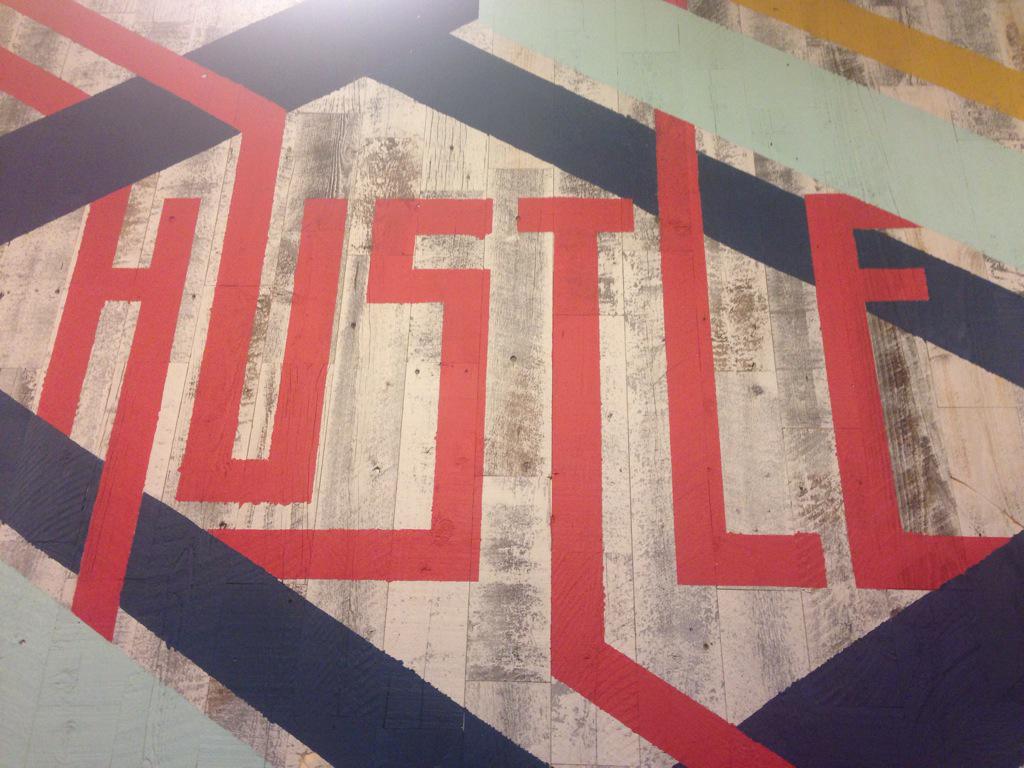 mlynb1992's tweet photo. How cool is this wall art at @WeWork  Chelsea? The perfect setting for our @ladyprojectorg event! #hustle http://t.co/CITlpWvM7o