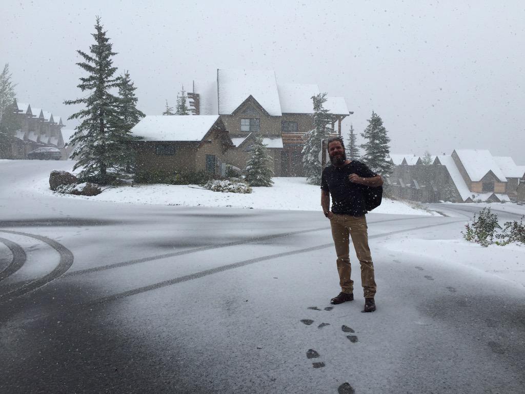 in10000hands's tweet photo. Chilly in @Visitbigsky for #Hatch2015 great start #snow #Montana #peace http://t.co/Va2wSVKPrJ