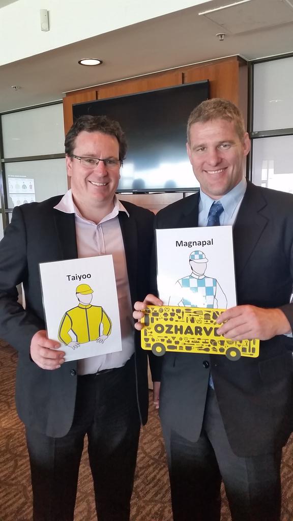 There was a particular horse we wanted but good on @DownsyndromeVic for choosing #Taiyoo <a href="/DanKellyJudo/">Daniel Kelly</a> #MRCFoundation