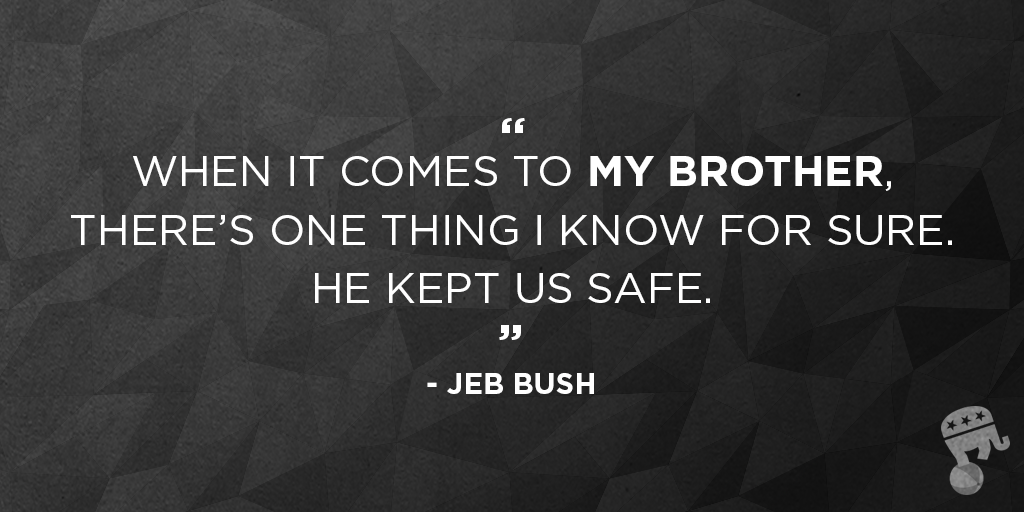 TheDemocrats's tweet image. We went to war on admittedly false intelligence and this is Jeb Bush’s takeaway. #GOPDebate