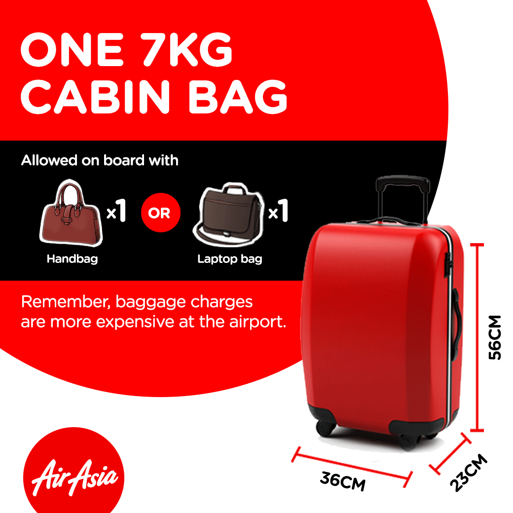 Airasia On Twitter Don T Forget The Cabin Baggage Allowance Is Only 7kg Pre Book Yr Check In Baggage Via Manage My Booking Save Up Http T Co 9uz1codlcb