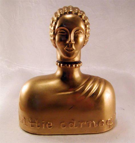 Hattie Carnege  - Gold Perfume Bottle - 1920'S