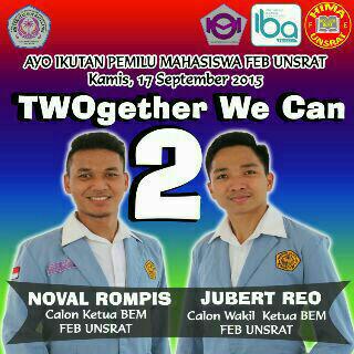 AYO!! Mahasiswa <a href="/FEBUnsrat/">Fak.Ekonomi & Bisnis</a> ikuti Pemilihan Umum <a href="/BEM_FEB_UNSRAT/">BEM_FEB_UNSRAT</a> hari ini jam9 pagi - jam5 sore.