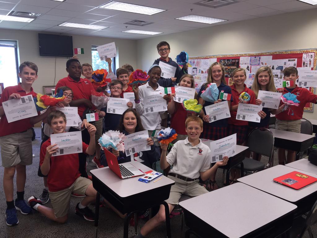 Mrs. Morgan's Spanish class had fun learning about Mexican Independence Day today.#hadnoideathatwastoday @sramomoney