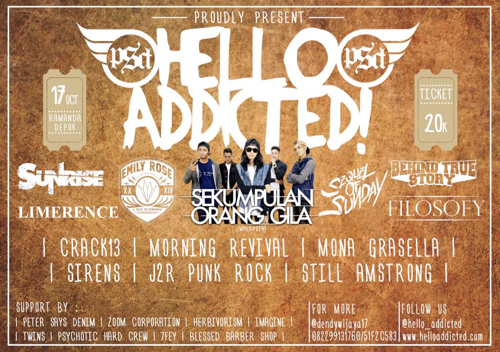 17 ocktober at ramanda depok @dendywijaya17 <a href="/sequelofsunday/">Sequel Of Sunday</a> <a href="/SunriseJKT/">Sunrise Official</a> <a href="/weareSOG/">Sekumpulan Orang Gila</a> <a href="/EmilyRoseRC/">EMILY ROSE</a> <a href="/limerencerock/">limerence</a>