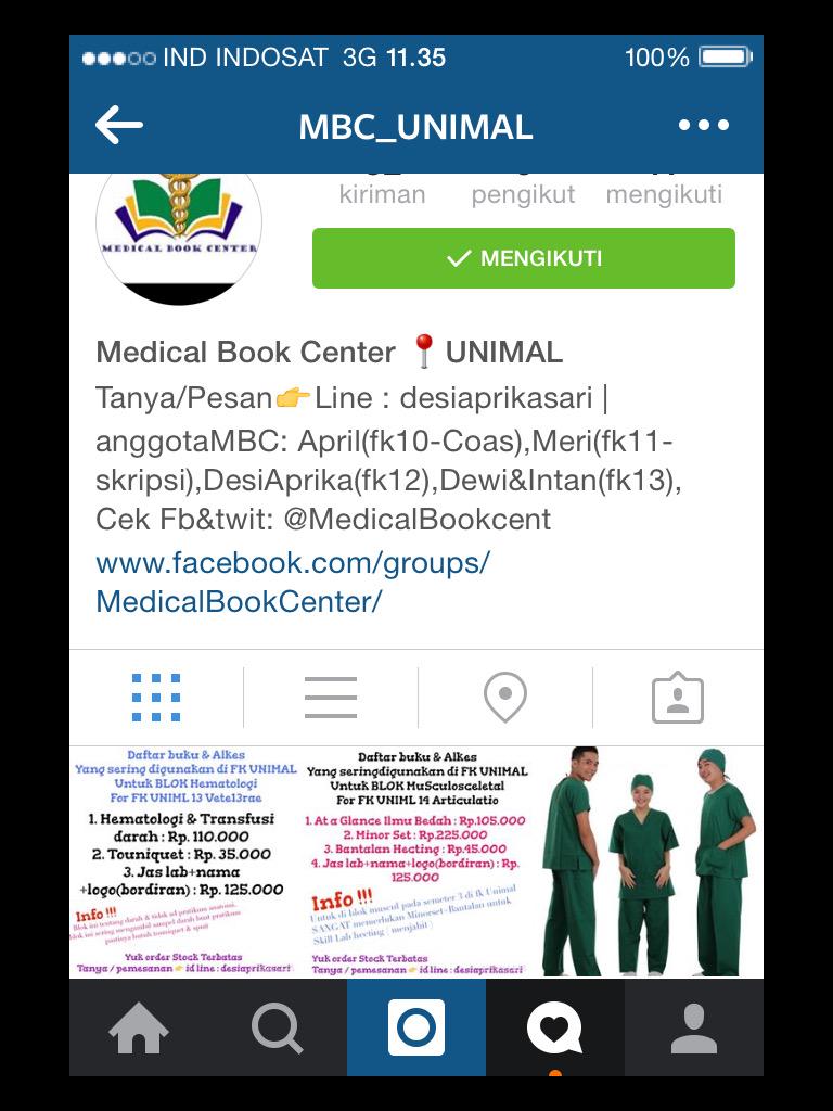 Cek IG : @mbc_unimal info buku &amp; alkes yang sering dipakai di FK Unimal