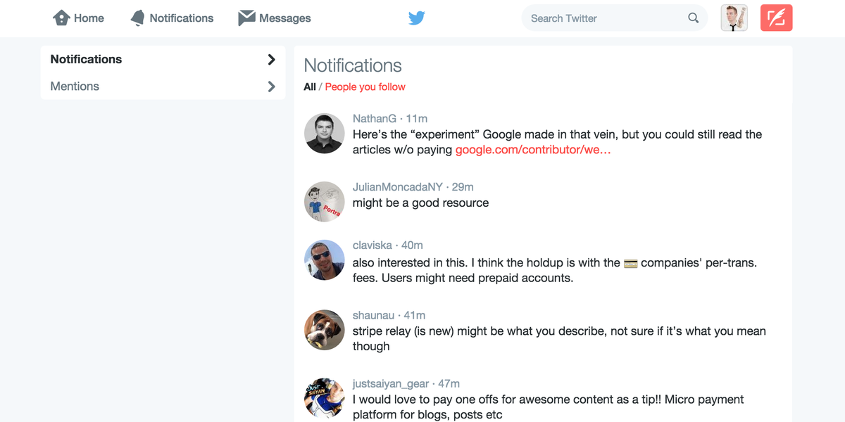 Now I Customized Twitter In Css Into A Messaging App Http T Co Rhorr490tg Load With Stylebot On Chrome Http T Co Jkg5bafs3k