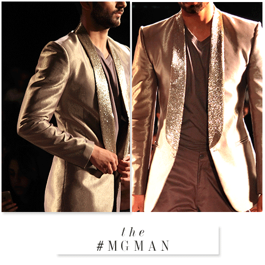 CoutureMG's tweet photo. The #MGman isnt afraid of a little extra sparkle!

#mensfashion #ManavGangwani http://t.co/hbvvPTzkIt