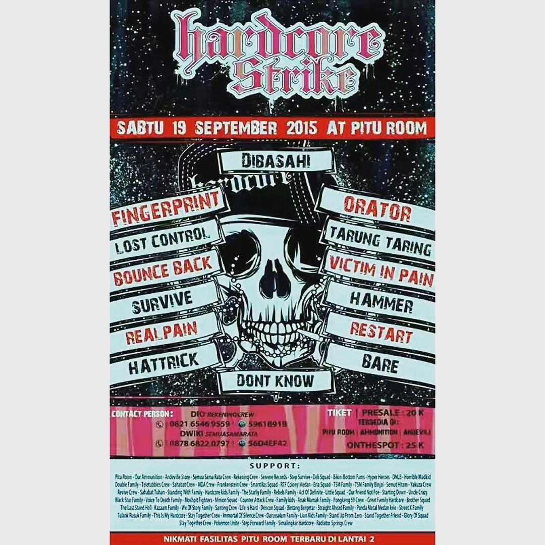 ditemani band band keren <a href="/fingerprinthc/">FINGERPRINT</a> <a href="/BounceBackHC/">BounceBackHC</a> @SurviveHC @VICTIMIN malam minggu ini di pitu lantai 2 seeyou;)