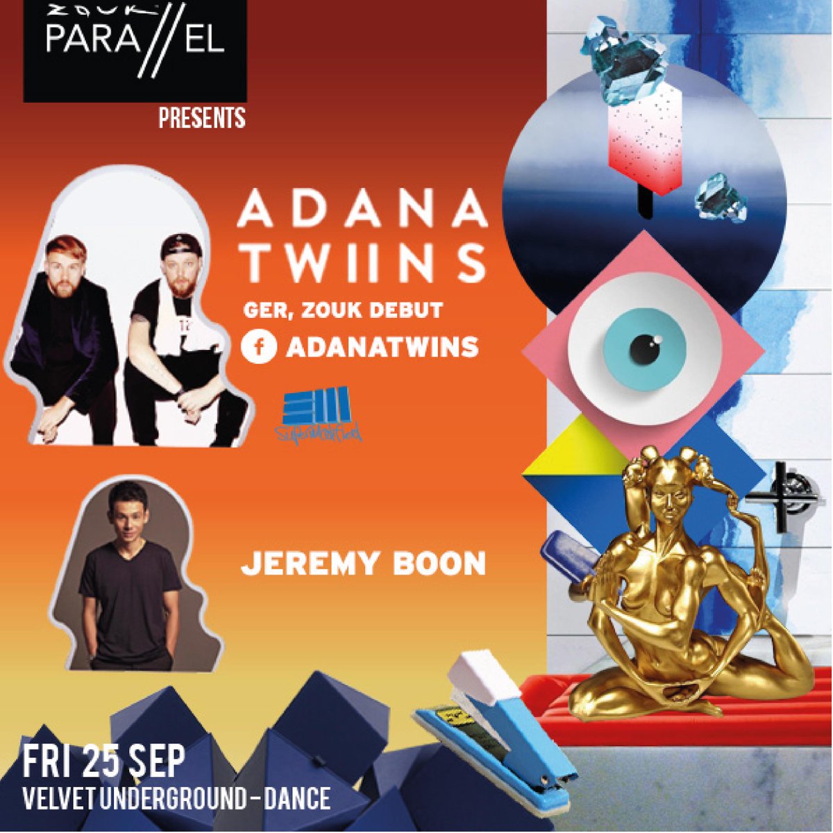 zouksingapore's tweet image. Counting down the days to @adanatwins hitting #ParallelVelvet for a night of deep grooves &amp;amp; sleek beats...