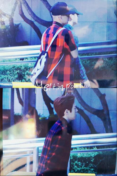 BTOBSTORYY's tweet photo. [PREVIEW] 150917 Changsub &amp; Peniel otw to KBS idol song contest (cr.melpointseven) http://t.co/1veXzaAV5M