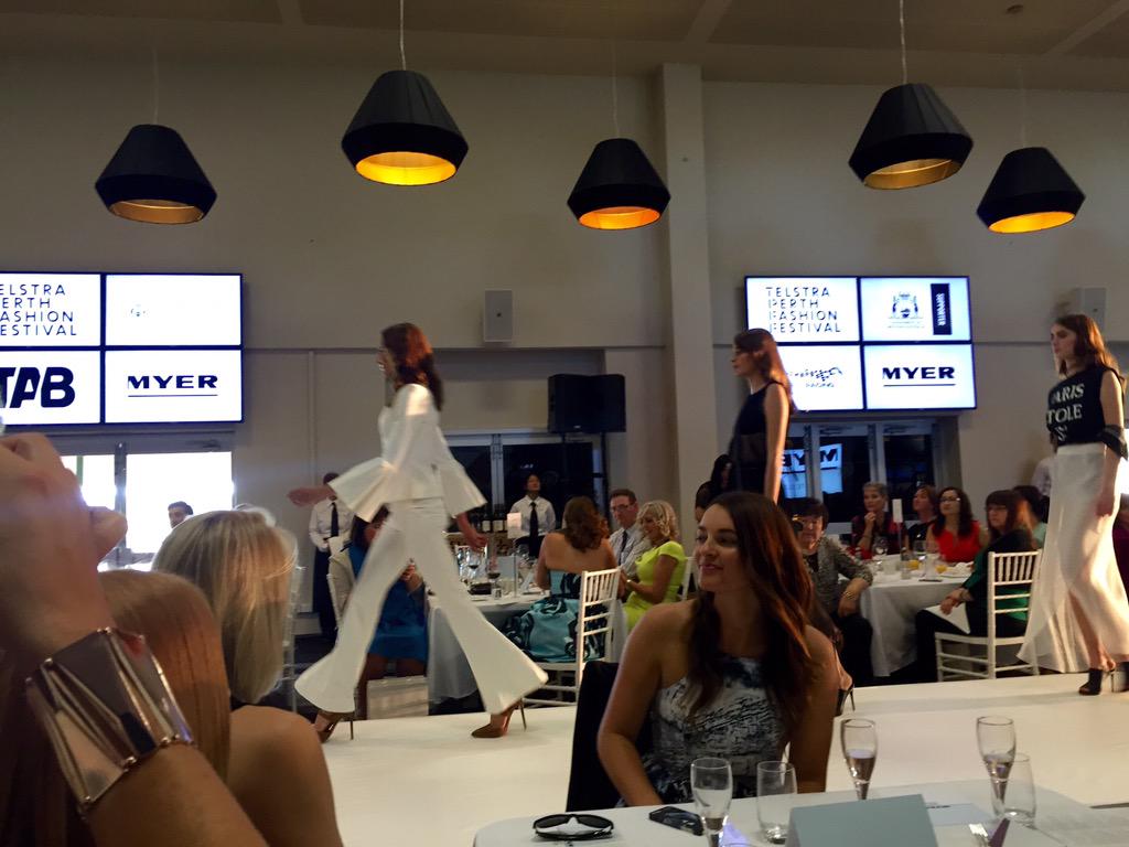 ambersheldon's tweet photo. White pant suit is the way forward if I wasn't such a clutz @myer @perthfashfest #whitesuade #tpff15 #myerspring15 http://t.co/LA8mhXZh2P