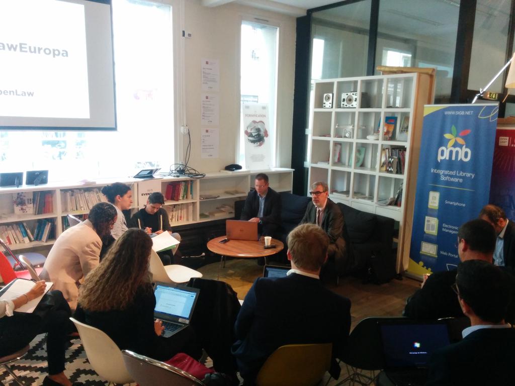 letankparis's tweet photo. #LeTank en mode tables rondes pour #OpenLawEuropa http://t.co/1Ziv6T2kYN