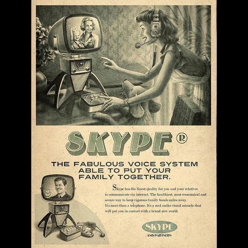 getinlimelight's tweet photo. Well that Skype Ad serves as a stark reminder of how far we've come! 
#Vintage #ads #limelight #getinlimelight http://t.co/p2H0SjIXog