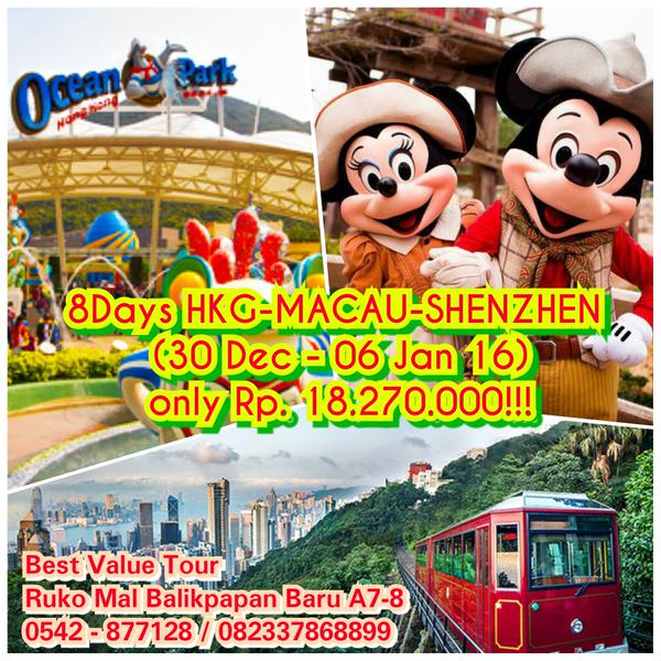 BVTourbpn's tweet photo. Akhir tahun semakin dekat! Resolusi apa yang belum kamu capai? Liburan ke HKG-SHENZHEN-MACAU? Yuk daftar sekarang! http://t.co/1bnz2wpLpw