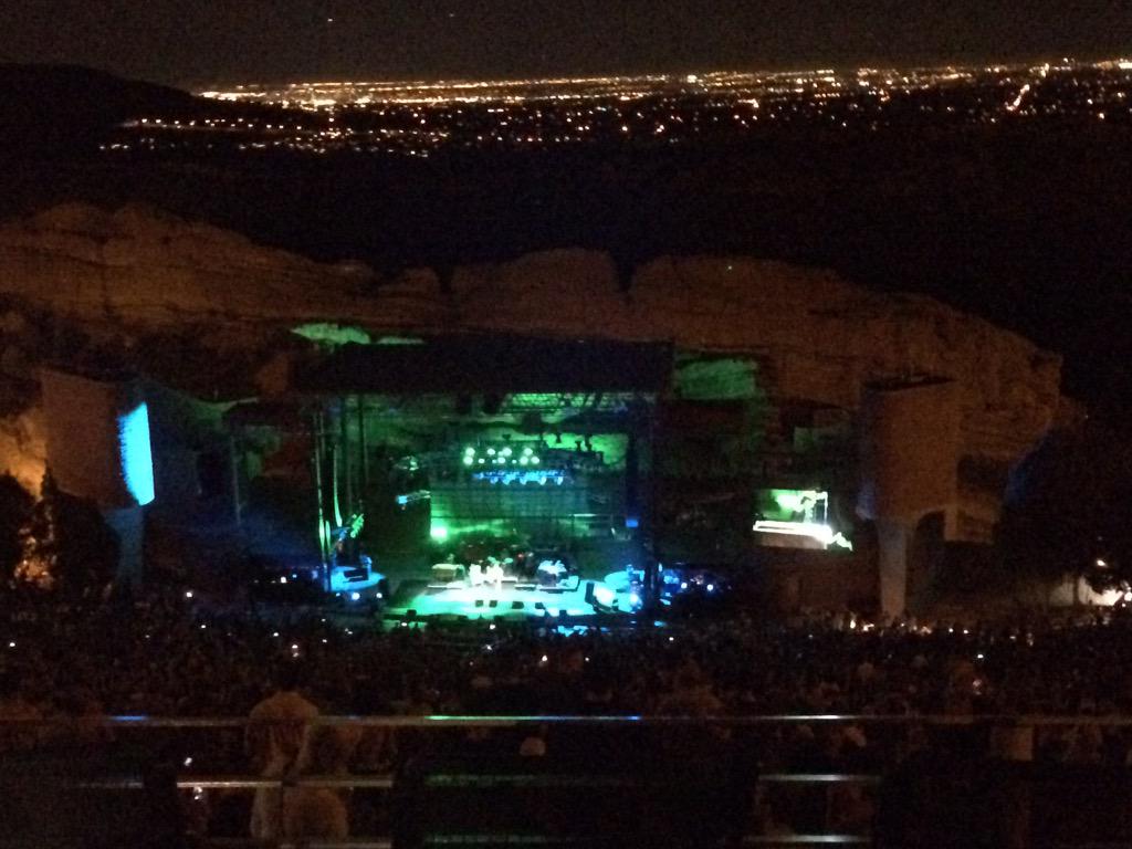 dkinnon's tweet image. Had a really lovely time at #RedRocks tonight for #SDLCSS. Thanks for a great show @CountingCrows!