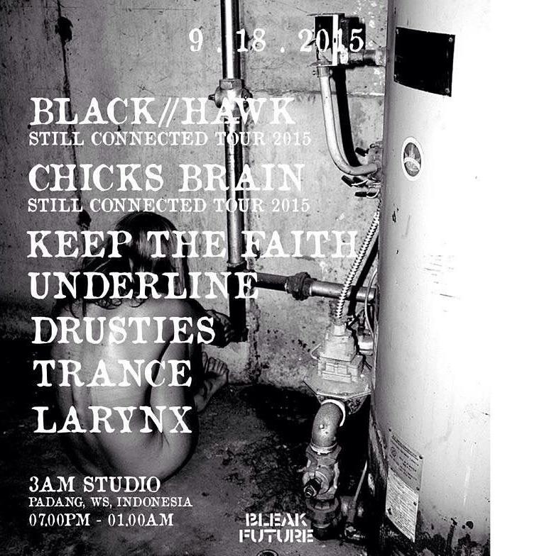 RimaumanMusic's tweet image. Jadwal tur pertama @Blckhwkhc + @Chicks_Brain besok 18/09/2015 di Padang - Sumatera Barat .. Come and support them.