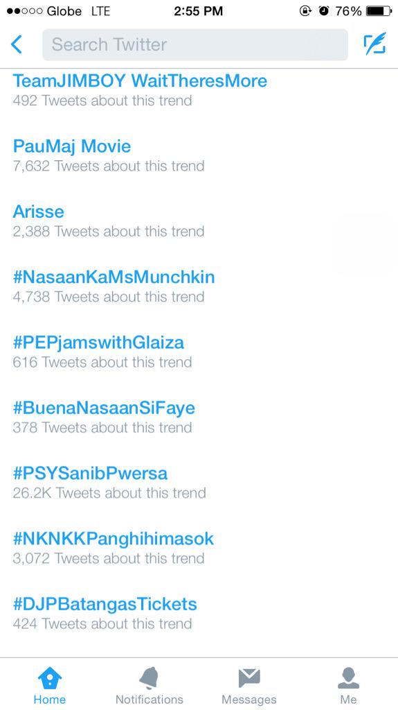 RaStro_AF's tweet photo. Trending! @PEPalerts @glaizaredux #PEPjamswithGlaiza http://t.co/3LrxoGoOyt