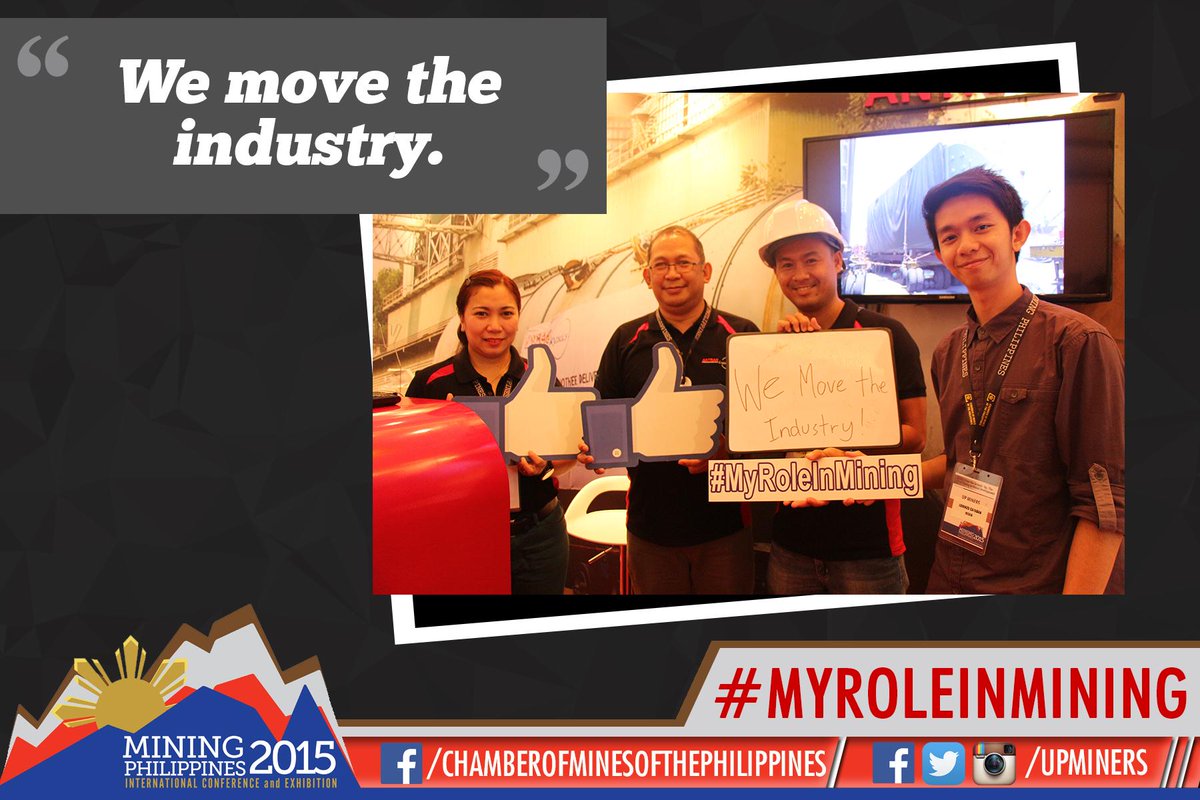 UPMINERS's tweet photo. "We move the industry."
#MyRoleInMining #MiningPH http://t.co/ZNFtLcUrVz