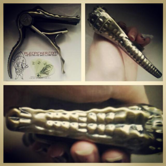 PlecPicker's tweet image. Please Retweet. You Can Win A Free Crocodile Capo on Facebook.com/PlecPicker. You Crock!