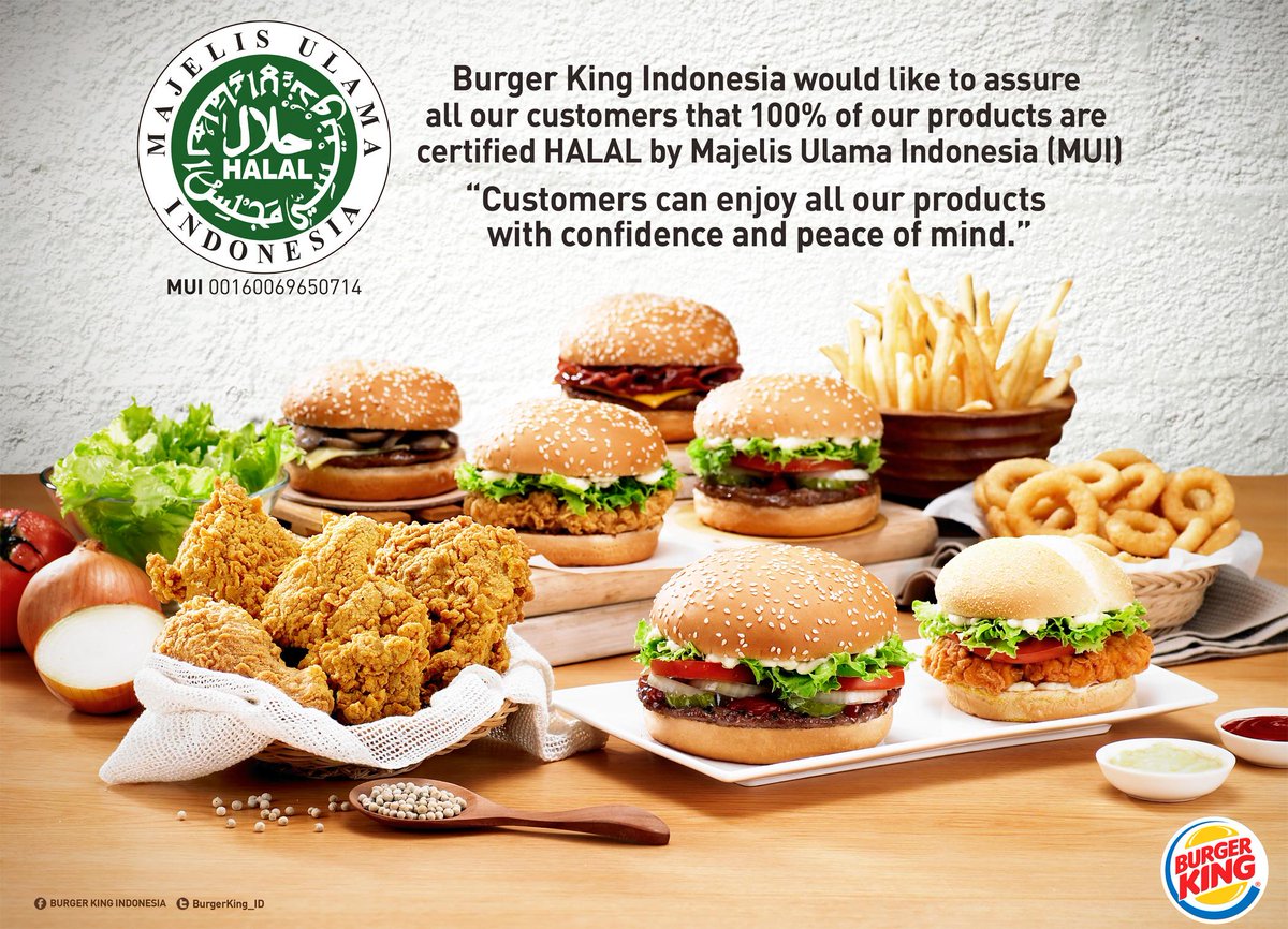 BurgerKing Indonesia on Twitter: "Buat yang menanyakan halal atau tidak