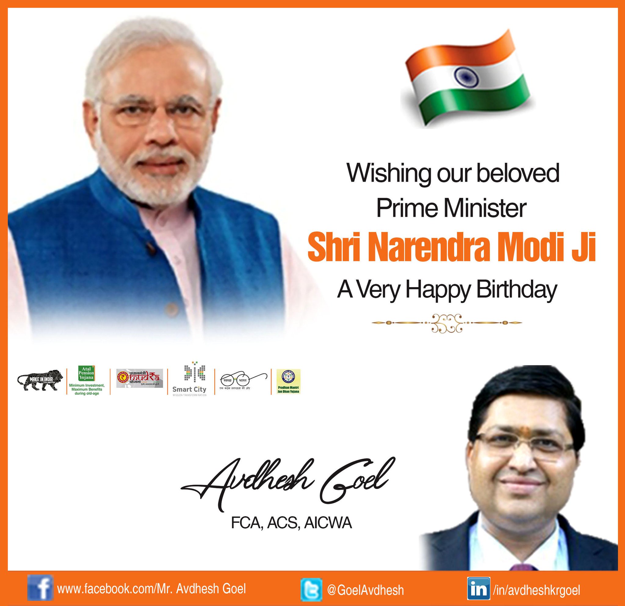  Wishing our beloved Prime Minister Shri Narendra Modi Ji A very Happy Birthday 