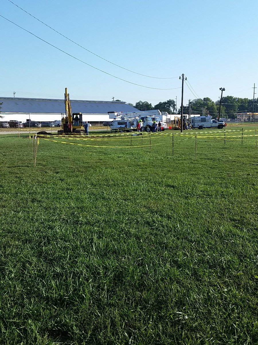 Some of Lockland's High School students at the Butler County Fairgrounds for Construction Day!