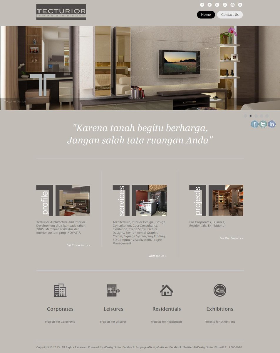 eDesignSuite's tweet image. tecturior.com .  Interior design company official website.