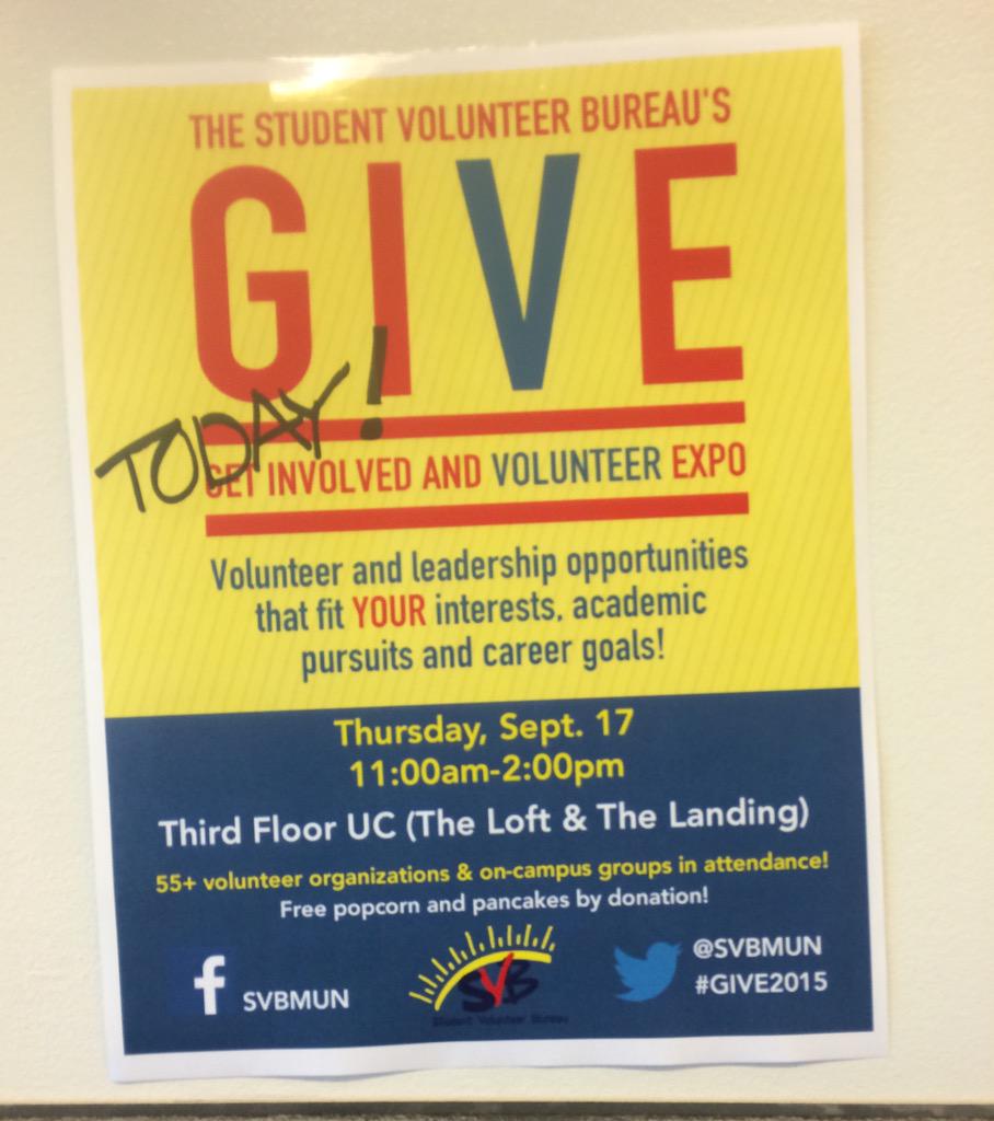 AngieBarrington's tweet photo. Hanging out @MemorialU's #GIVE2015, spreading the word about @yacancercanada. Come say hello! http://t.co/o3QPujSWc0