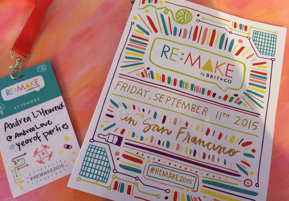 AndreaLove's tweet photo. A personal essay on why I went to #ReMake2015 alone. #ontheblog @BritandCo http://t.co/9fKryKGL8O http://t.co/p1kz2CNy4E