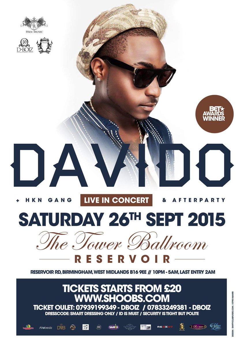 iamlaiogun's tweet image. #WayItGo 9Days 2Go! @iam_Davido live in bham with  @DeejayOLU_HKN @DJStarzy @DJ_BAJ @DJZainOFFICIAL @KjGlider on deck