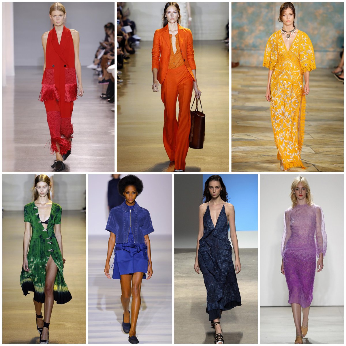 BritishVogue's tweet image. As #NYFW wraps, look back at its many colourful collections - vogue.uk/HwXJ4y
