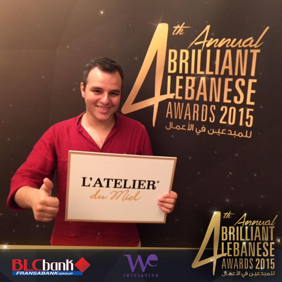 Congrats to Mark-Antione Bou Nassif of @AtelierduMiel, BLA2015 Business Of The Year Finalist #BLA2015AtelierduMiel