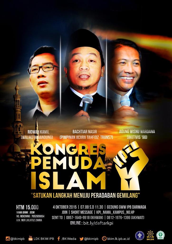 #KPI2015 | 4 Okt 2015 at GWW, IPB. W/ <a href="/ridwankamil/">Ridwan Kamil</a> <a href="/bachtiarnasir/">Bachtiar Nasir</a> <a href="/MasAgungWisnu/">Agung Wisnuwardana</a>. Register -> bit.ly/daftarkpi