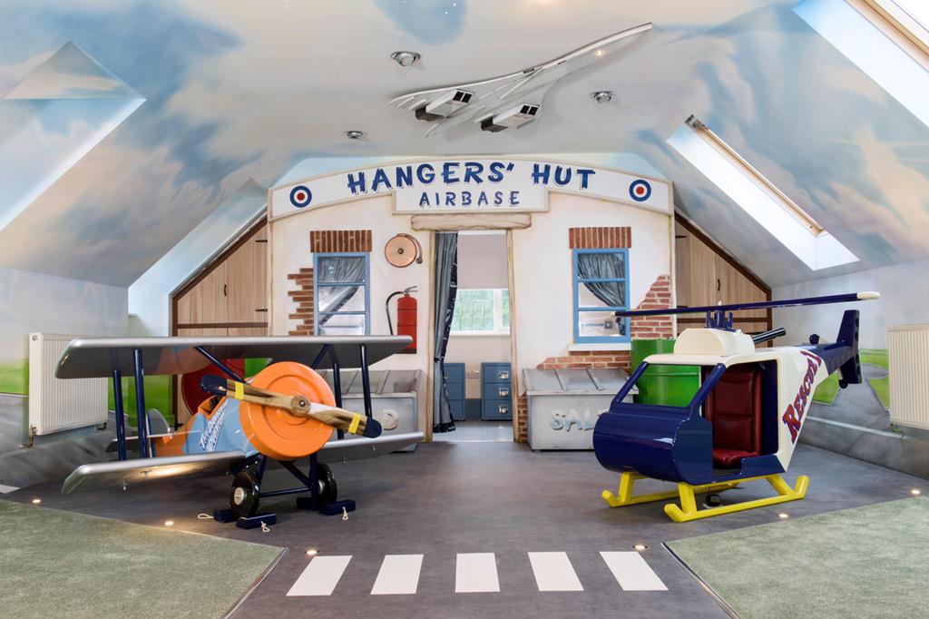 Hangers' Hut is a bedroom that we built for two boys to 'hang out' in. Geddit? #interiors