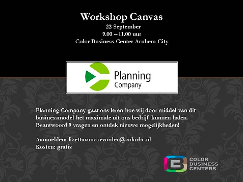 “<a href="/PlanningCompany/">Wedding Planning Company</a>: #workshop #canvas met <a href="/ColorBusinessC/">ColorBusinessCenters</a> #Arnhem Komt u ook? #22september #businessmodel ”