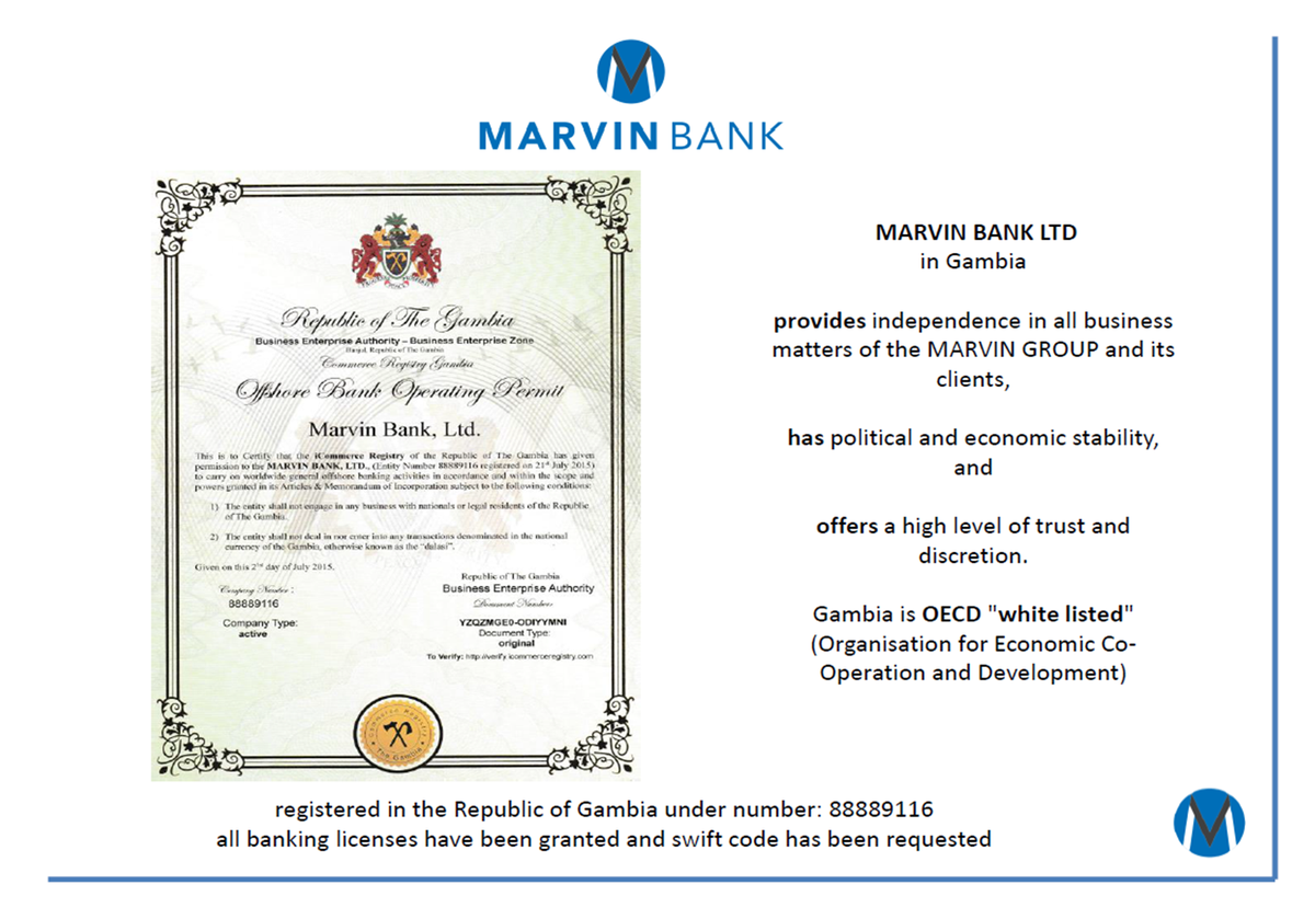 WVTrading's tweet image. Looking for offshore banking? The Ultimate Offshore Destination in the Switzerland of Africa marvinbank.org