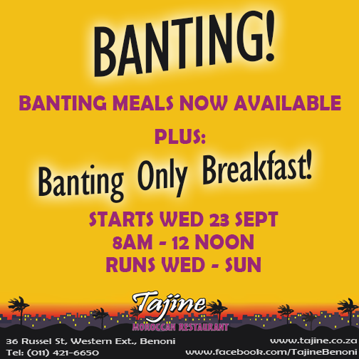 TajineBenoni's tweet photo. BANTING! We now have full #BantingMeals available... and starting WED 23 SEPT - Banting Only Breakfasts! #Banting http://t.co/Qkmsbyp5c0
